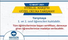 İSTİKLAL MARIŞI'NI GÜZEL OKUMA YARIŞMASI